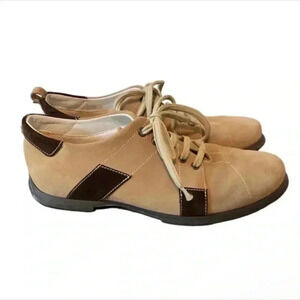 Zegna Sport Mens Tan Leather Fashion Sneakers